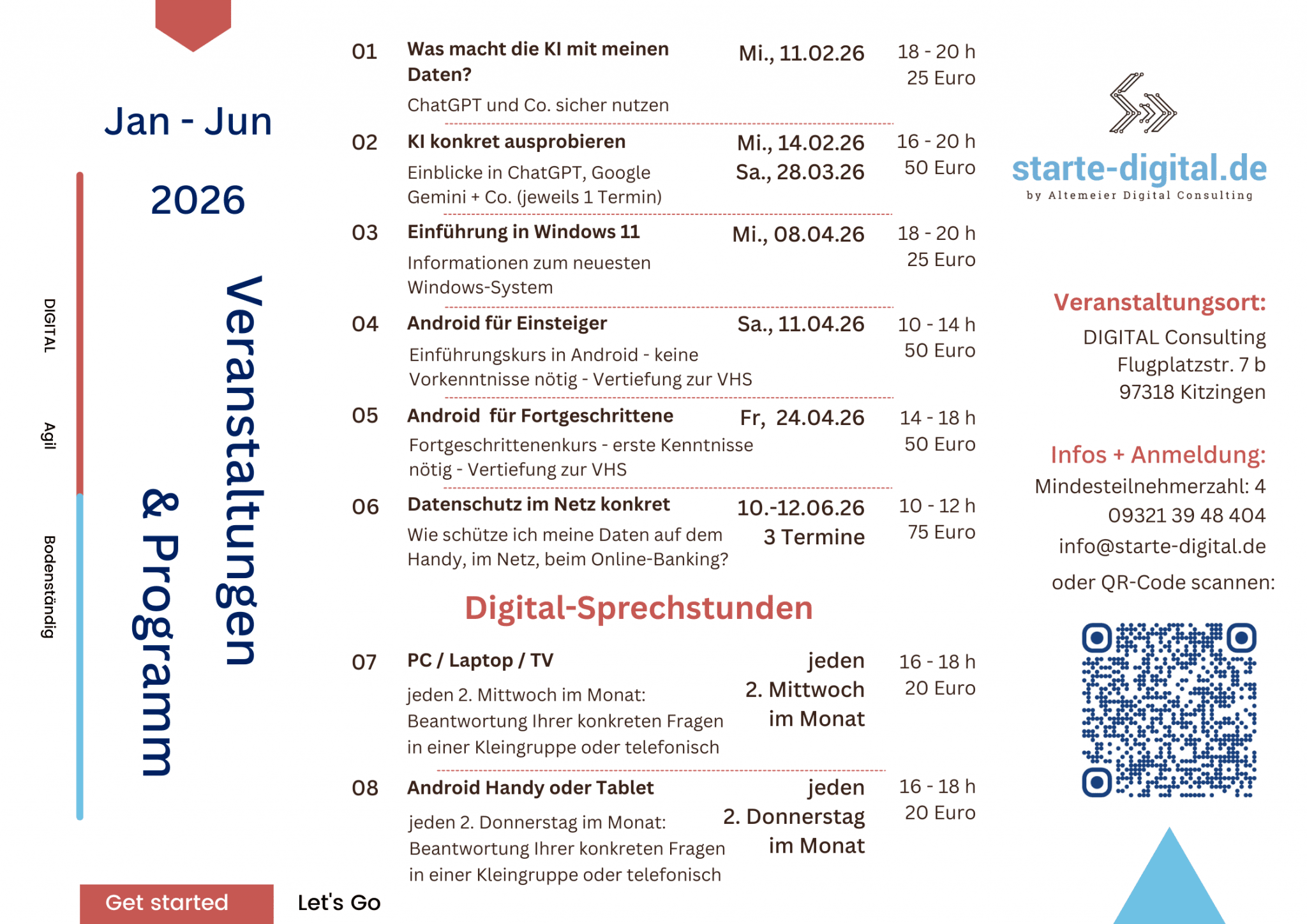 Digital Fit 50 plus - Technische Kurse und Hilfestellung für Menschen im besten Alter Rentner Senioren